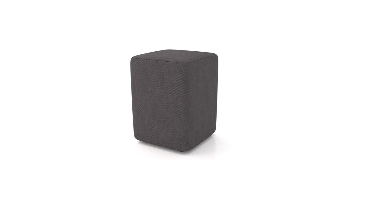 Hocker TA-4, Hocker von FEYDOM im Stoff Mollia FF-12 Dark Grey