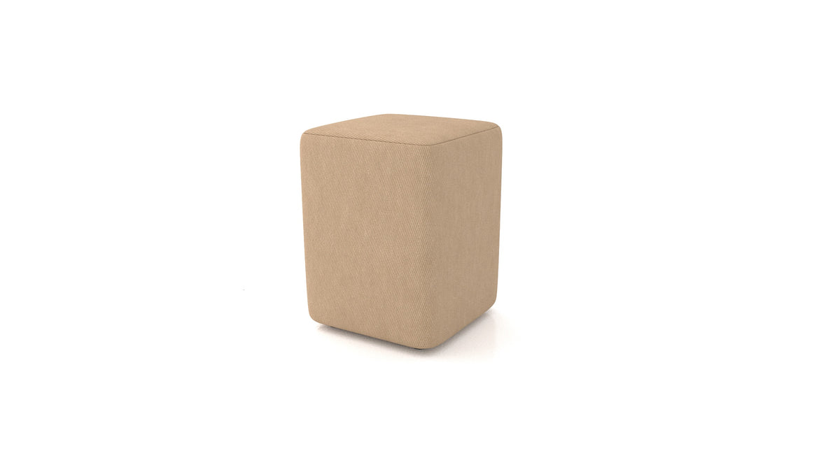 Hocker TA-4, Hocker von FEYDOM im Stoff Mollia FF-13 Cappuccino