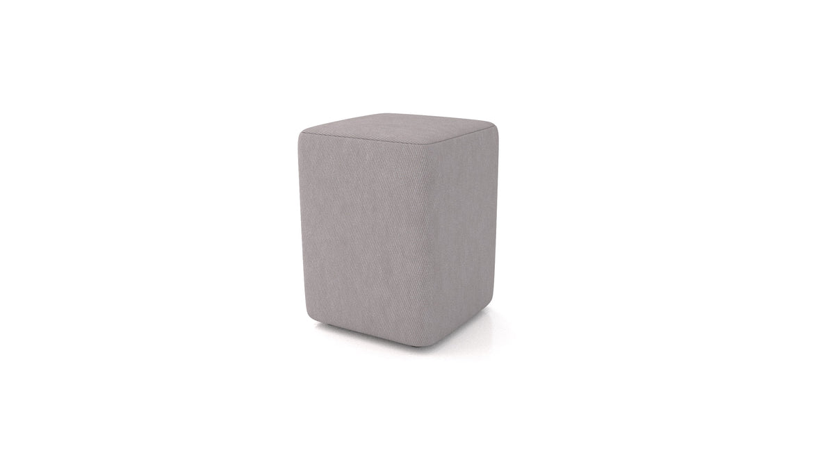 Hocker TA-4, Hocker von FEYDOM im Stoff Mollia FF-14 Middle Grey