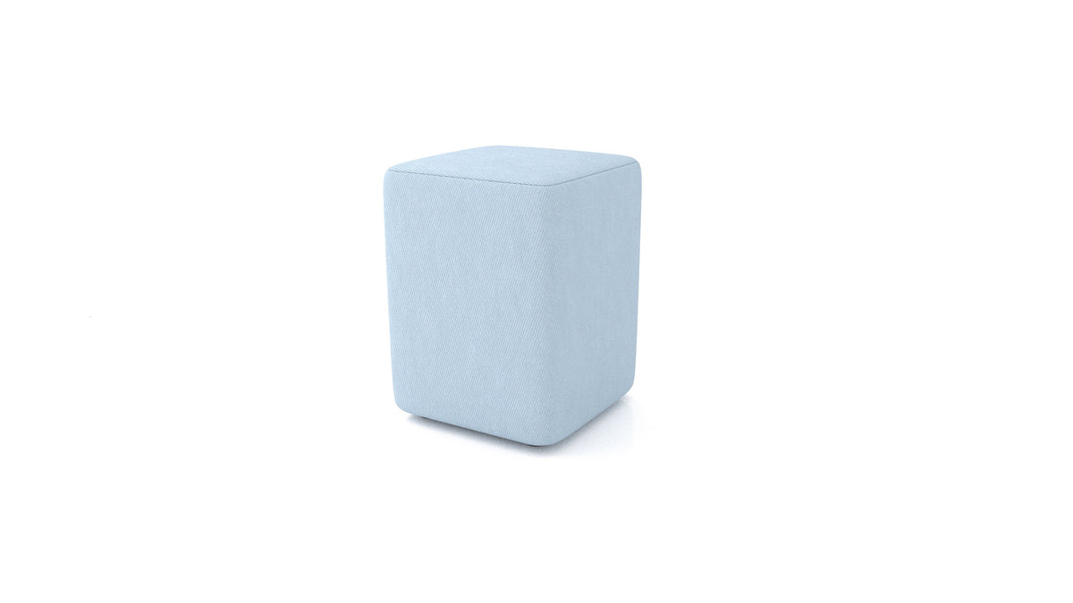 Hocker TA-4, Hocker von FEYDOM im Stoff Mollia FF-19 Pastel Blue