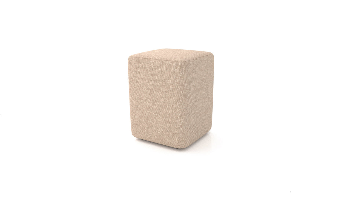 Hocker TA-4, Hocker von FEYDOM im Stoff Icon IC-06 Cappuccino