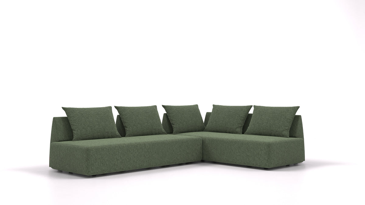 Matacao3 Twin, modulares Sofa von FEYDOM im Stoff Icon IC-39 Forest