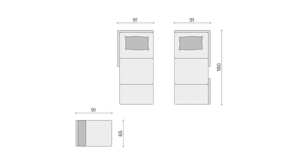 Clooods 3S2+ &ndash; Zwei Betten + Sessel