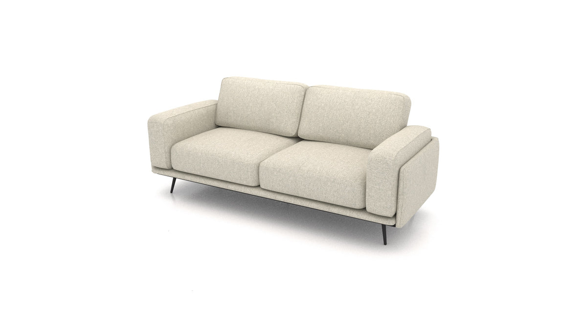 OIKO Dreisitzer, modulares Sofa von FEYDOM im Stoff Alure DE-09 Natur