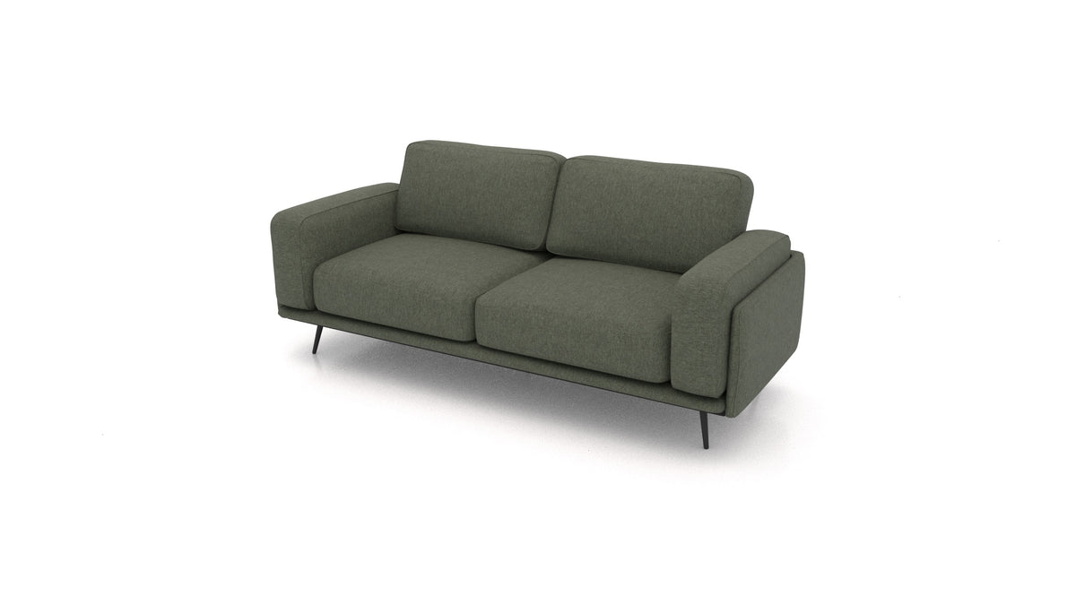 OIKO Dreisitzer, modulares Sofa von FEYDOM im Stoff Velare ET-38 Pine