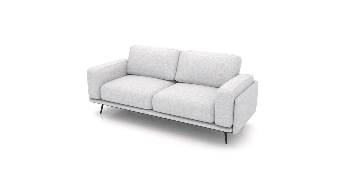 OIKO Dreisitzer, modulares Sofa von FEYDOM im Stoff Velare ET-90 Light Aquamarine