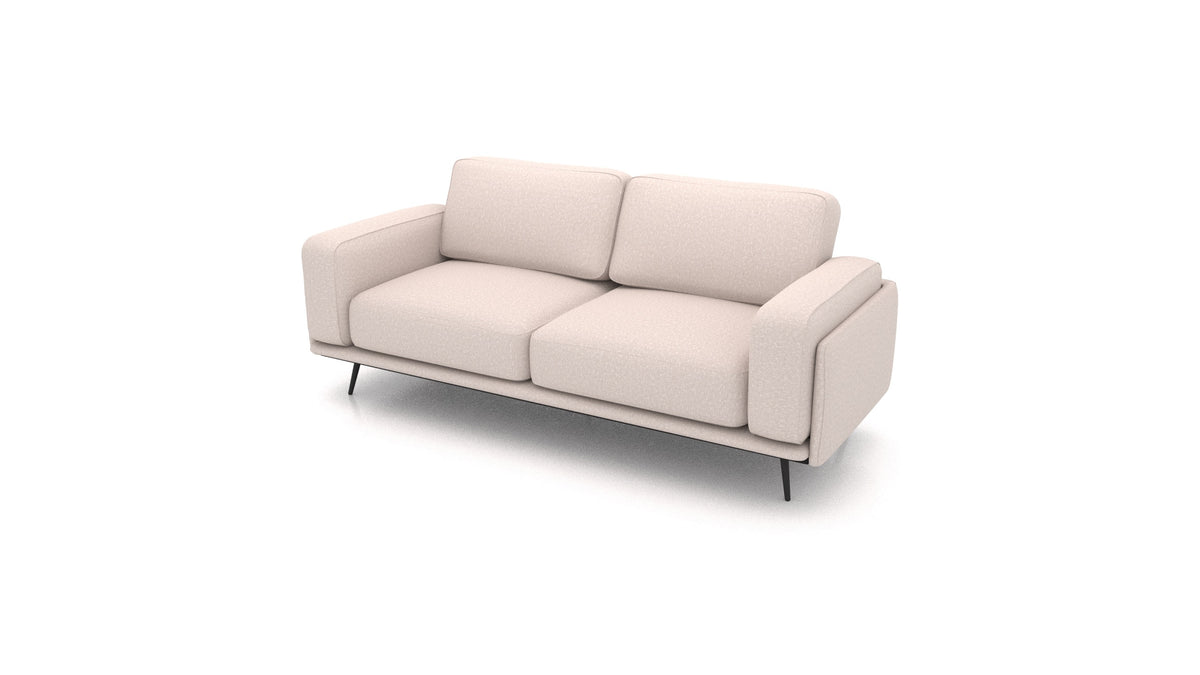 OIKO Dreisitzer, modulares Sofa von FEYDOM im Stoff Hygge HG-08 Cappuccino