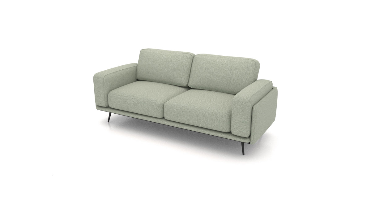 OIKO Dreisitzer, modulares Sofa von FEYDOM im Stoff Heim HM-34 Jade