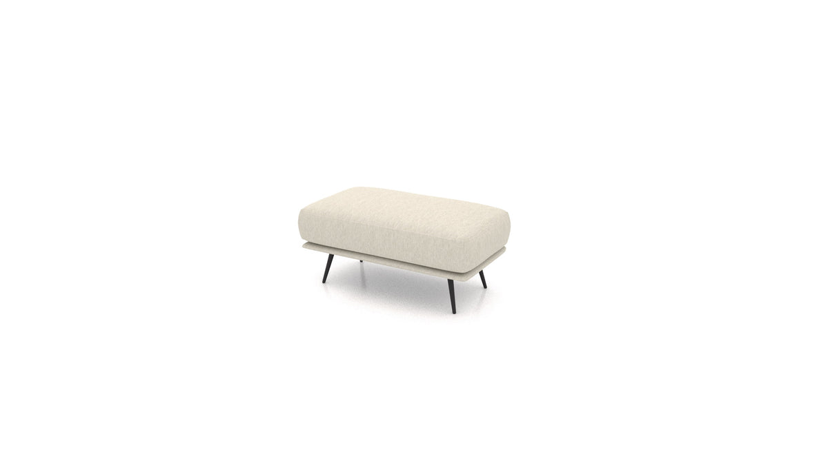 OIKO Hocker, Sofa-Modul von FEYDOM im Stoff Astra AT-80 Light Grey