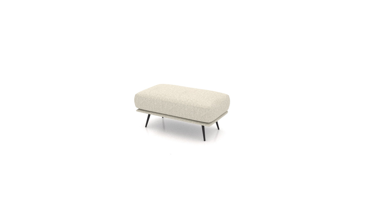 OIKO Hocker, Sofa-Modul von FEYDOM im Stoff Alure DE-09 Natur