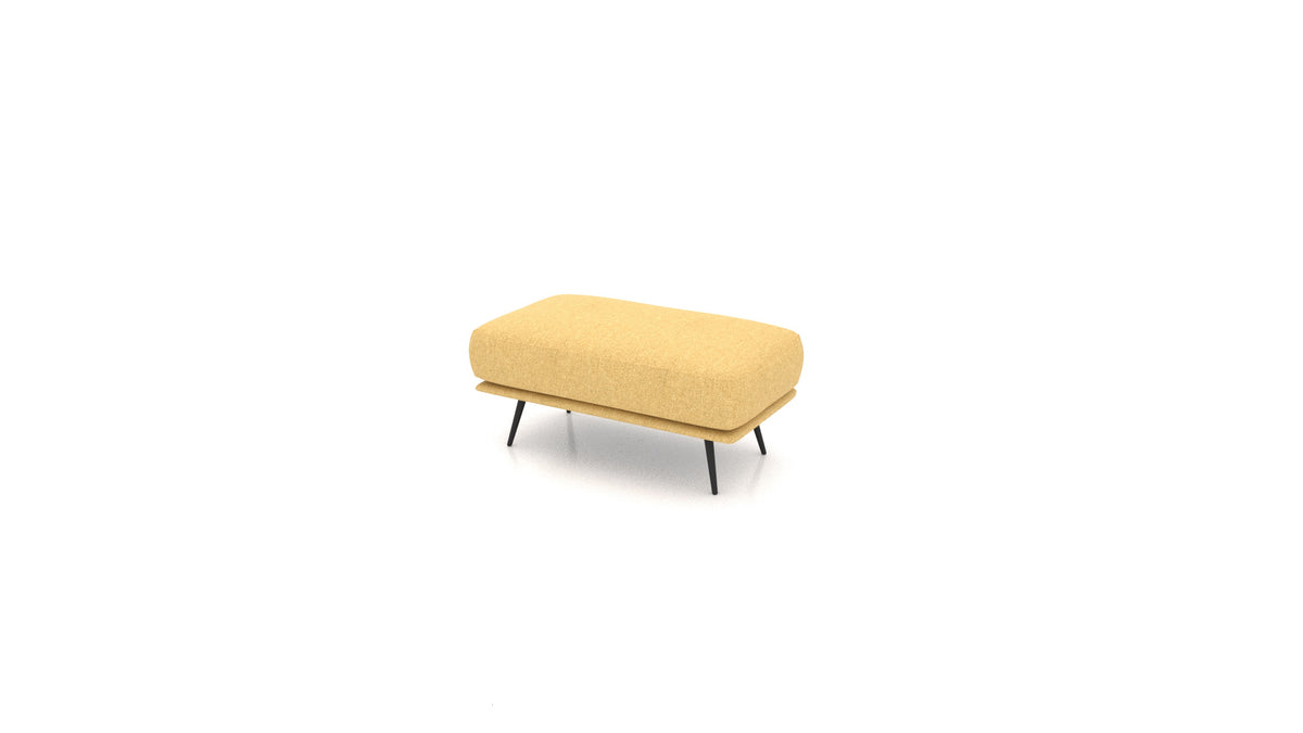 OIKO Hocker, Sofa-Modul von FEYDOM im Stoff Alure DE-48 Yellow
