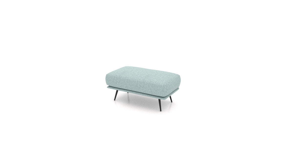 OIKO Hocker, Sofa-Modul von FEYDOM im Stoff Alure DE-75 Pastel Blue