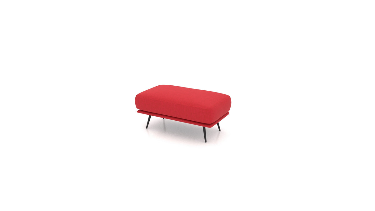 OIKO Hocker, Sofa-Modul von FEYDOM im Stoff Velare ET-11 Red