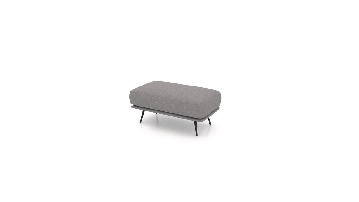 OIKO Hocker, Sofa-Modul von FEYDOM im Stoff Velare ET-14 Middle Grey