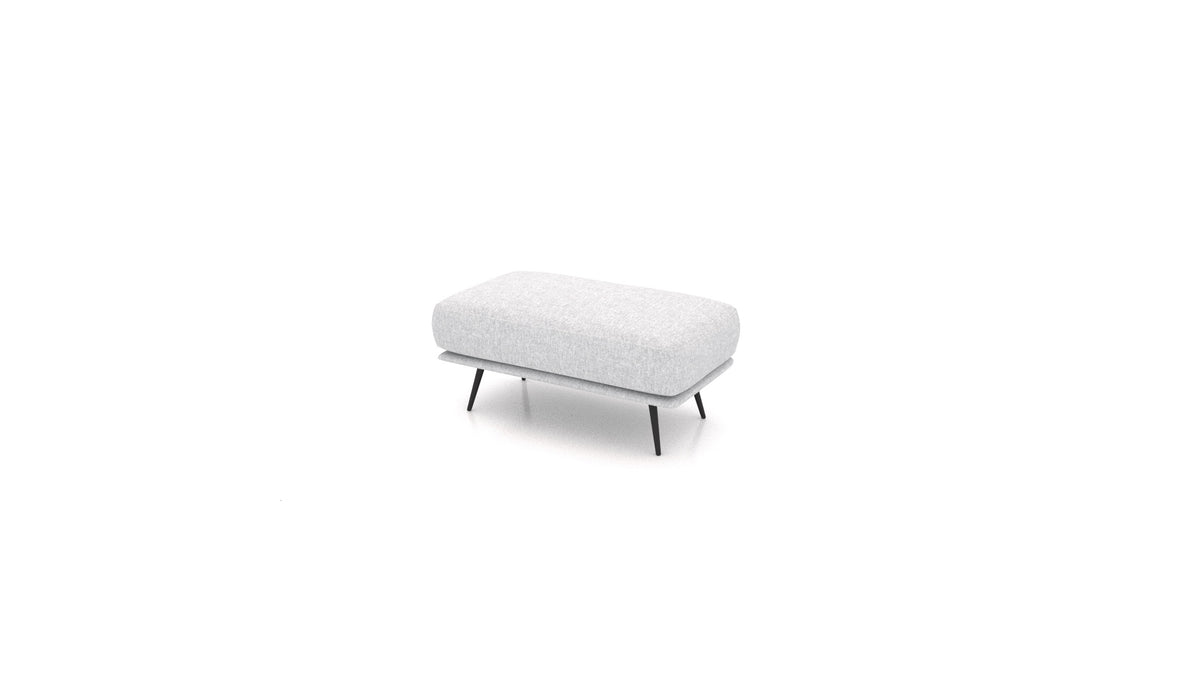 OIKO Hocker, Sofa-Modul von FEYDOM im Stoff Velare ET-90 Light Aquamarine