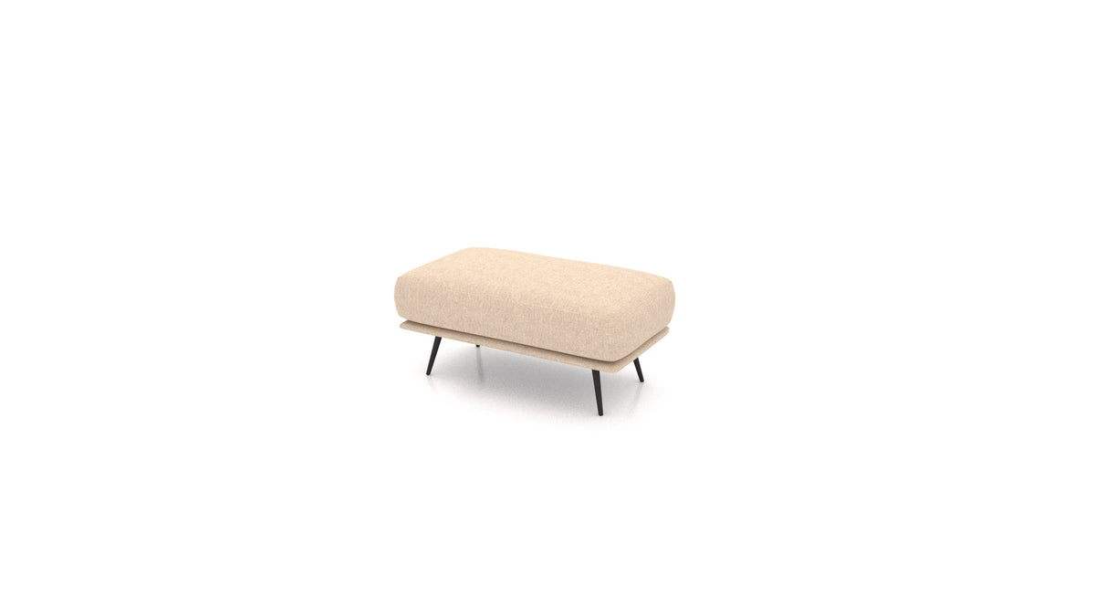 OIKO Hocker, Sofa-Modul von FEYDOM im Stoff Velare ET-99 Latte