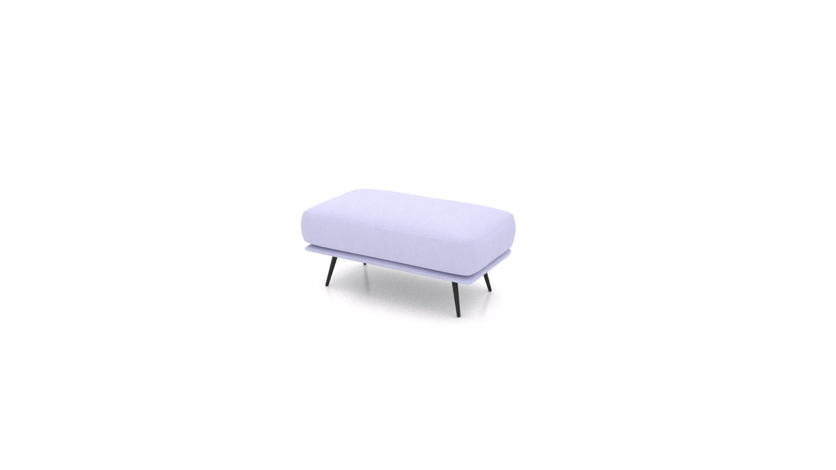 OIKO Hocker, Sofa-Modul von FEYDOM im Stoff Mollia FF-17 Lavander