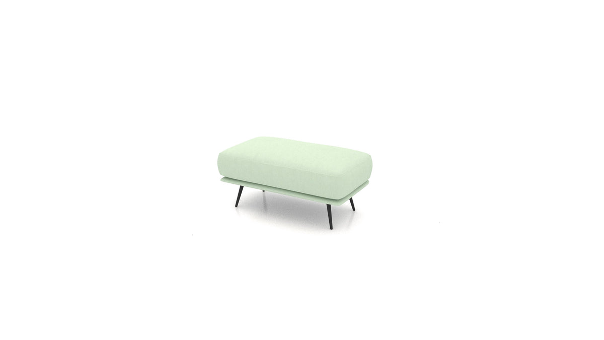 OIKO Hocker, Sofa-Modul von FEYDOM im Stoff Mollia FF-18 Mint