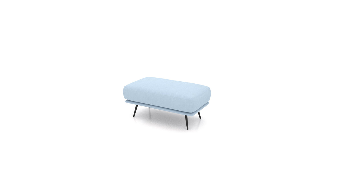 OIKO Hocker, Sofa-Modul von FEYDOM im Stoff Mollia FF-19 Pastel Blue