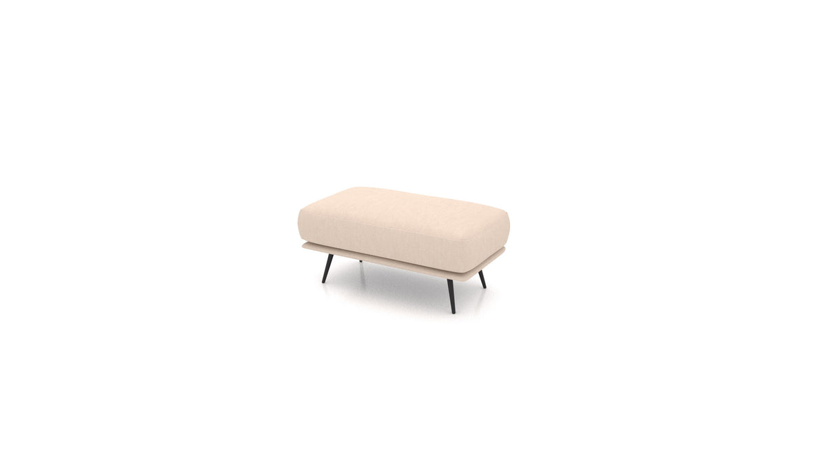 OIKO Hocker, Sofa-Modul von FEYDOM im Stoff Mollia HC-03 Honey