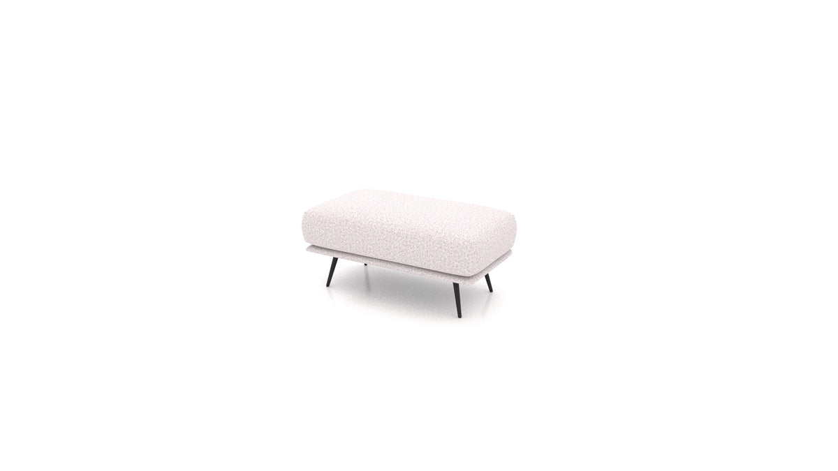 OIKO Hocker, Sofa-Modul von FEYDOM im Stoff Hygge HG-09 Light Grey