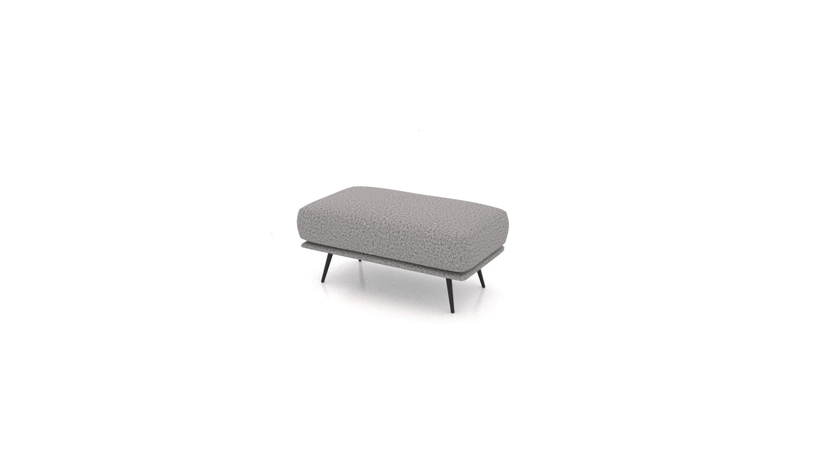 OIKO Hocker, Sofa-Modul von FEYDOM im Stoff Hygge HG-92 Medium Grey