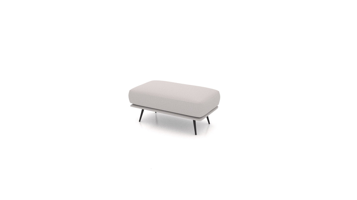 OIKO Hocker, Sofa-Modul von FEYDOM im Stoff Heim HM-86 Light Grey