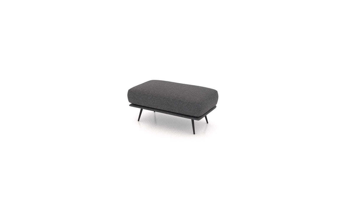OIKO Hocker, Sofa-Modul von FEYDOM im Stoff Icon IC-99 Umbra