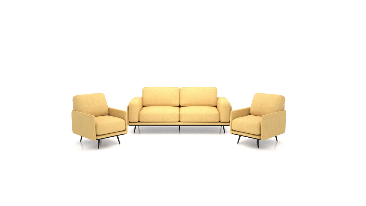 OIKO M, modulares Sofa von FEYDOM im Stoff Alure DE-48 Yellow