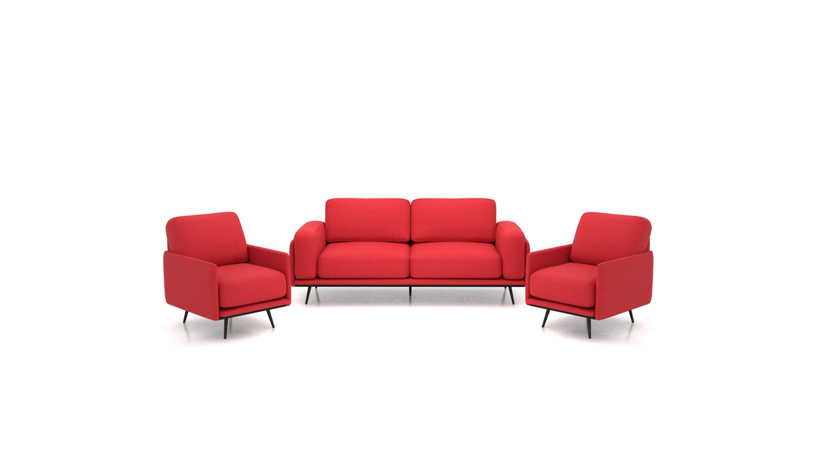 OIKO M, modulares Sofa von FEYDOM im Stoff Velare ET-11 Red
