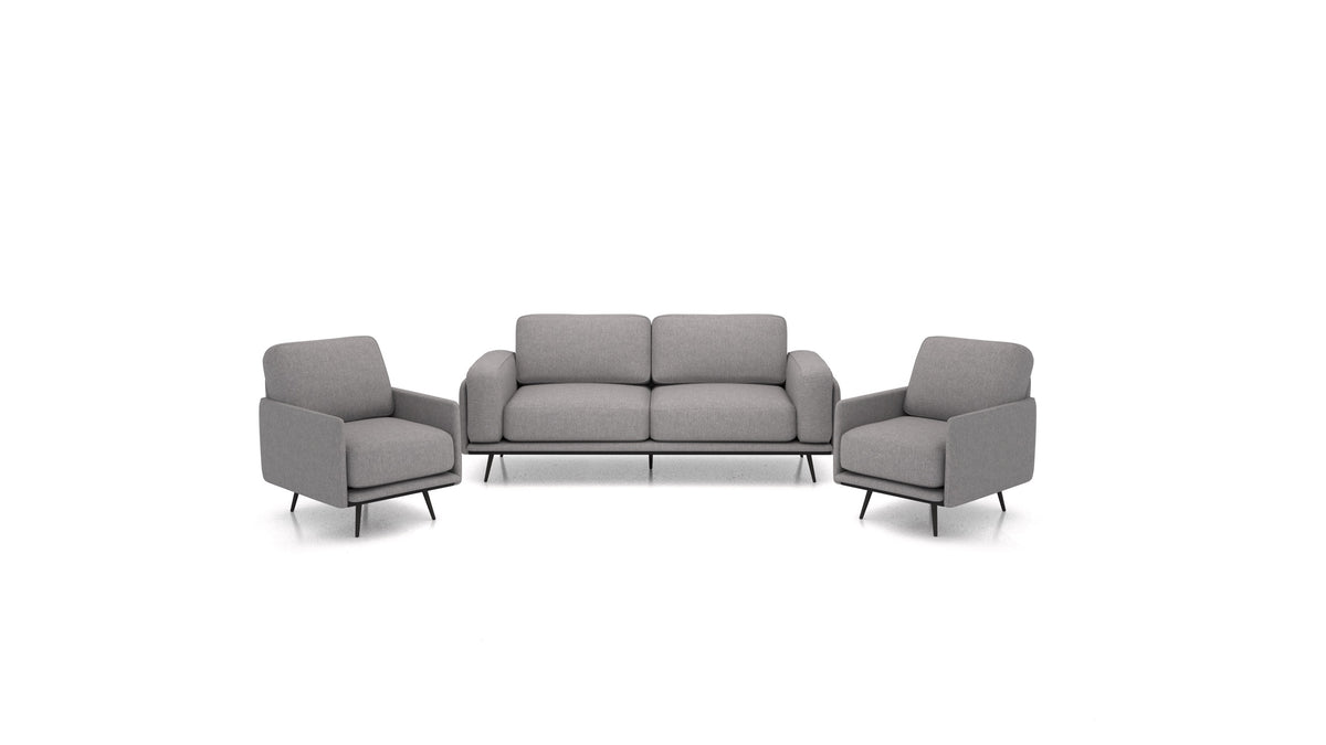OIKO M, modulares Sofa von FEYDOM im Stoff Velare ET-14 Middle Grey