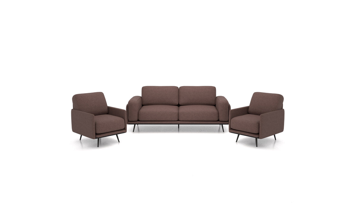 OIKO M, modulares Sofa von FEYDOM im Stoff Velare ET-27 Chocolate