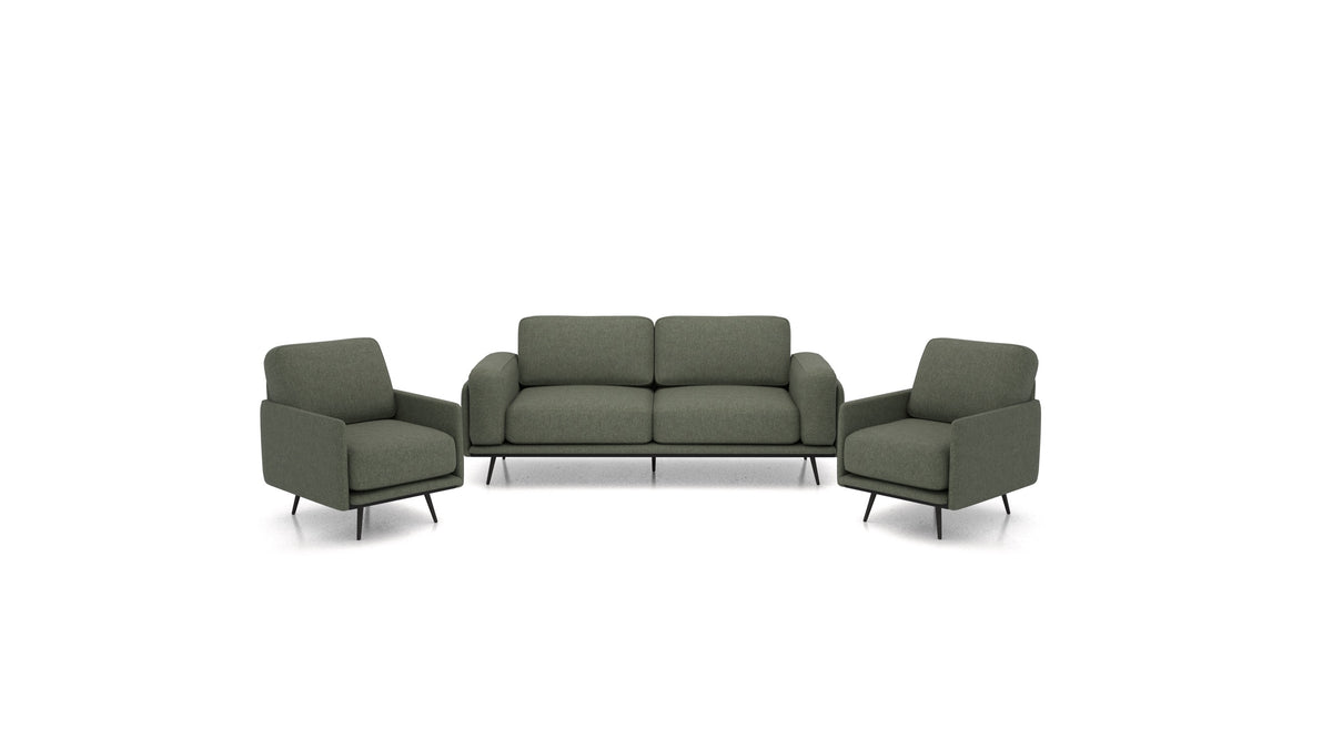 OIKO M, modulares Sofa von FEYDOM im Stoff Velare ET-38 Pine