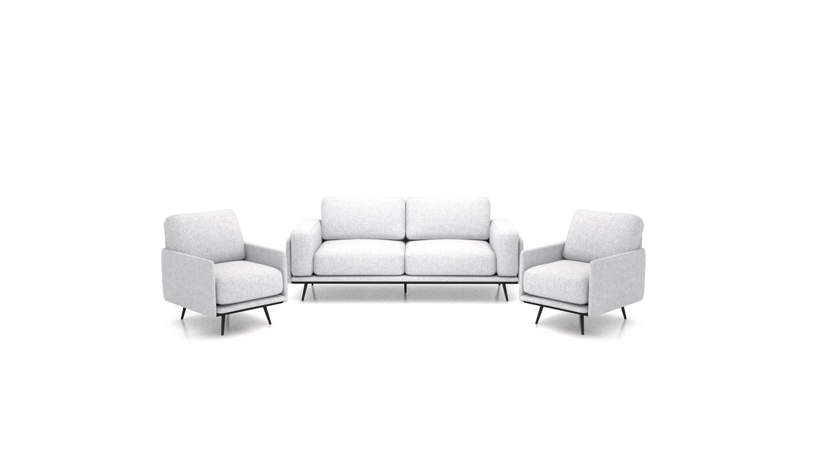 OIKO M, modulares Sofa von FEYDOM im Stoff Velare ET-90 Light Aquamarine