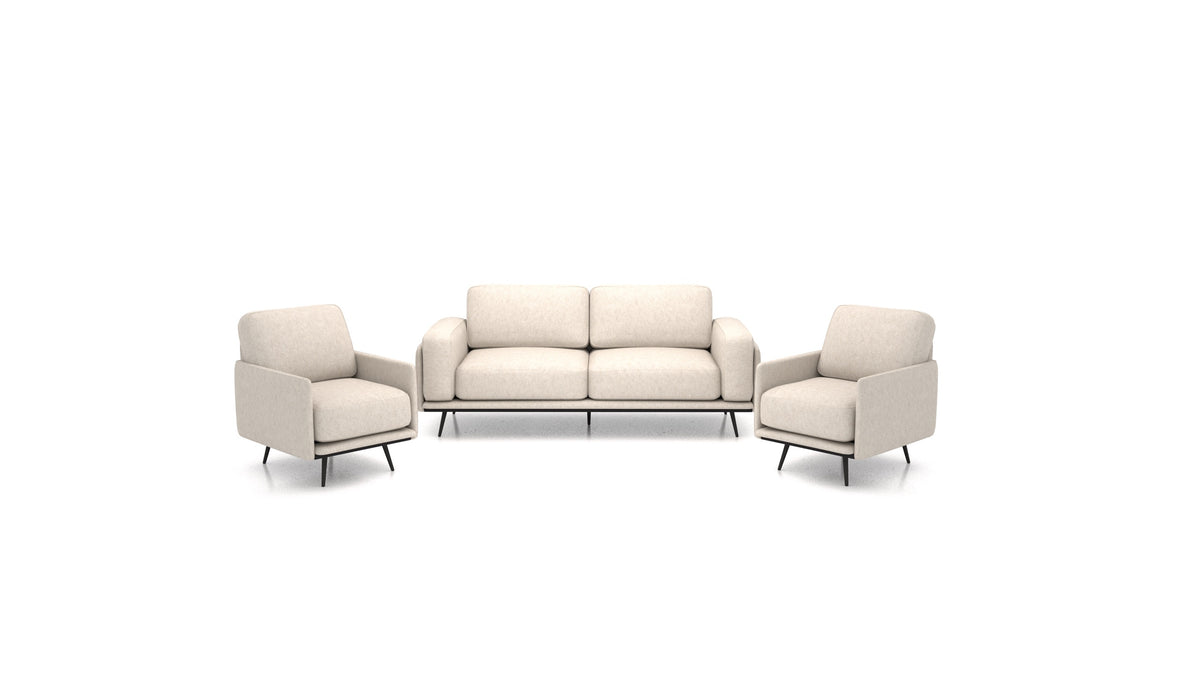OIKO M, modulares Sofa von FEYDOM im Stoff Icon IC-02 Natur