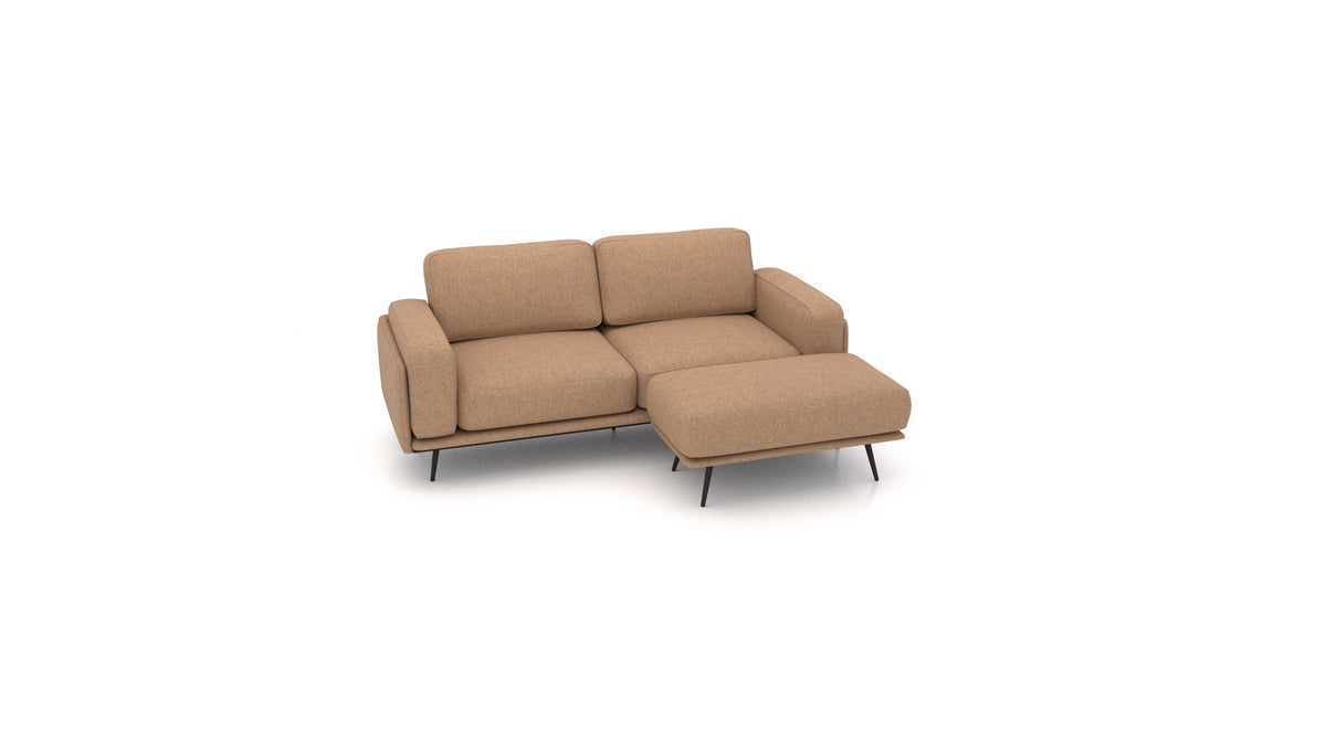 OIKO S, modulares Sofa von FEYDOM im Stoff Velare ET-24 Cappuccino
