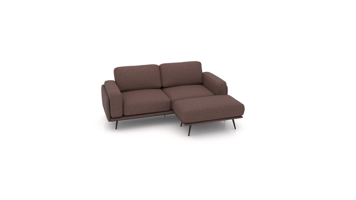 OIKO S, modulares Sofa von FEYDOM im Stoff Velare ET-27 Chocolate
