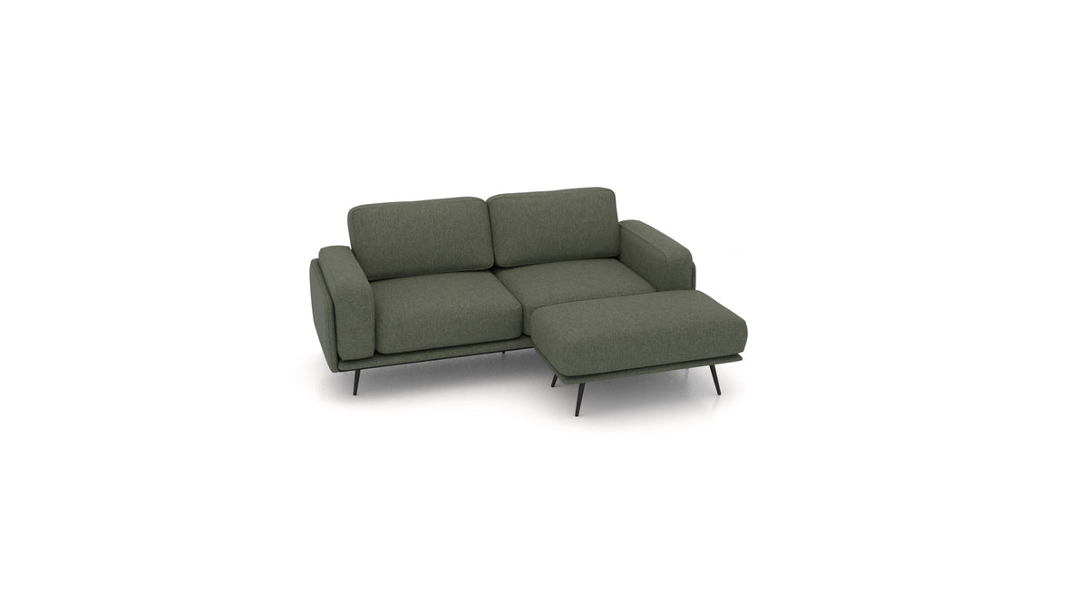 OIKO S, modulares Sofa von FEYDOM im Stoff Velare ET-38 Pine