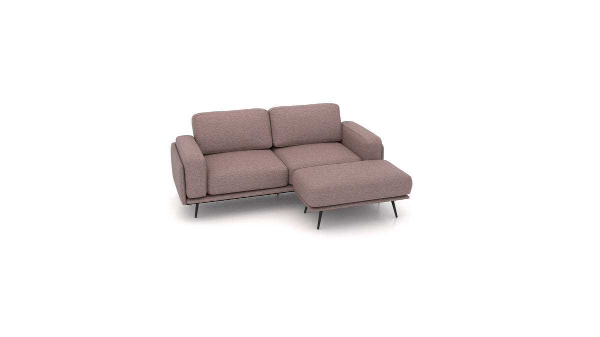 OIKO S, modulares Sofa von FEYDOM im Stoff Icon IC-69 Marmo