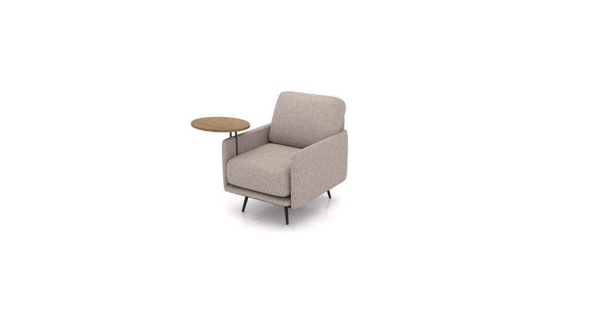OIKO Sessel+ mit Holz-Beistelltisch