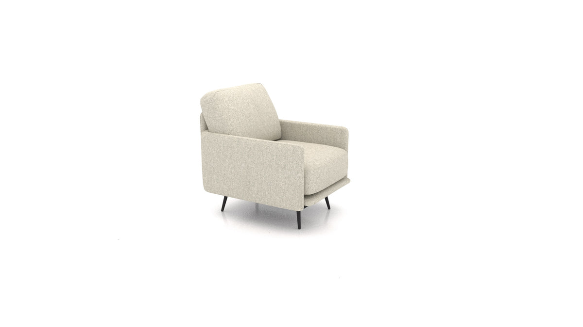 OIKO Sessel+, Sofa-Modul von FEYDOM im Stoff Alure DE-09 Natur