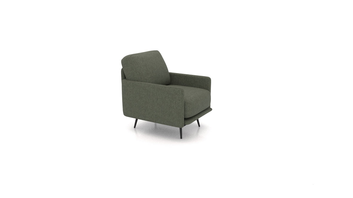 OIKO Sessel+, Sofa-Modul von FEYDOM im Stoff Velare ET-38 Pine
