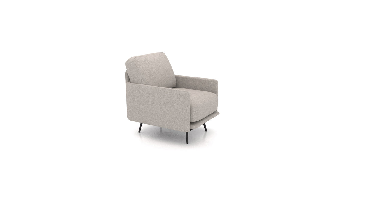 OIKO Sessel+, Sofa-Modul von FEYDOM im Stoff Phoenix FE-84 Middle Grey