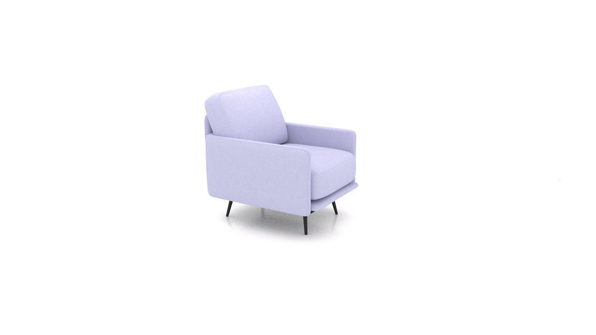 OIKO Sessel+, Sofa-Modul von FEYDOM im Stoff Mollia FF-17 Lavander