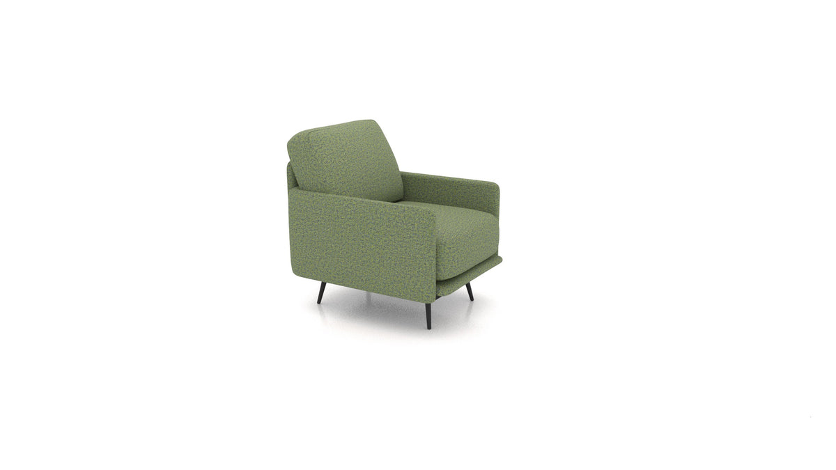OIKO Sessel+, Sofa-Modul von FEYDOM im Stoff Hygge HG-34 Olive Green