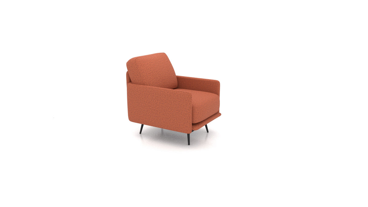 OIKO Sessel+, Sofa-Modul von FEYDOM im Stoff Hygge HG-56 Terracotta