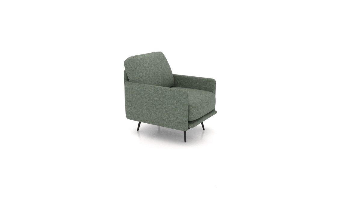 OIKO Sessel+, Sofa-Modul von FEYDOM im Stoff Icon IC-39 Forest