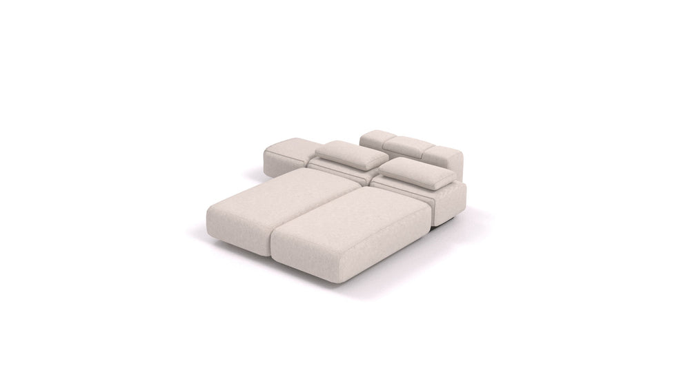 BonBon3 M &ndash; Doppelbett + Fußhocker