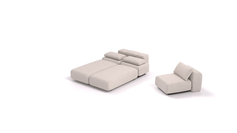 BonBon3 M+ &ndash; Großes Bett + Sessel