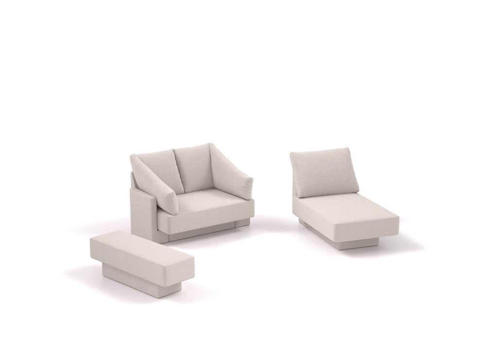Choice 1 &ndash; Zweisitzer + Relaxsessel + Hocker